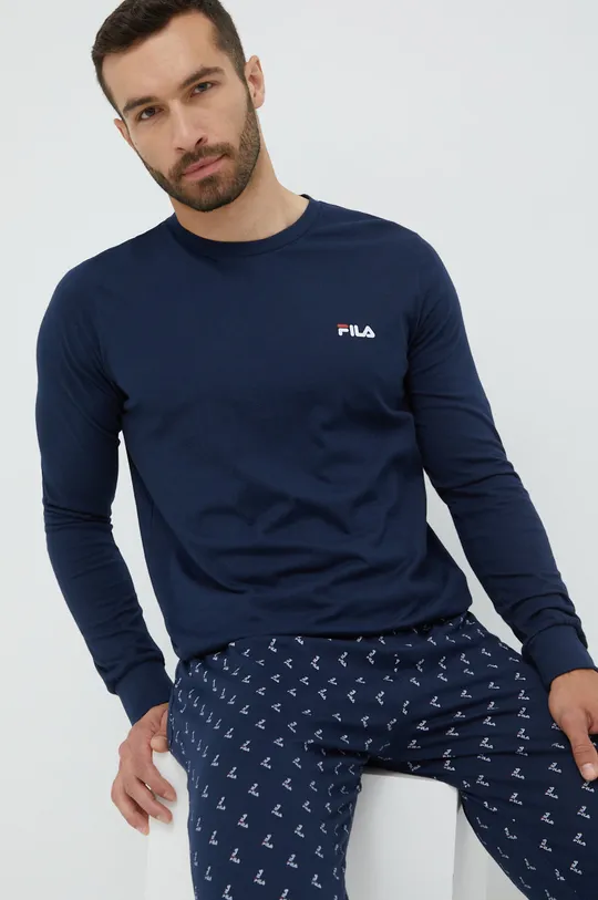 mornarsko plava Pamučna pidžama Fila Muški