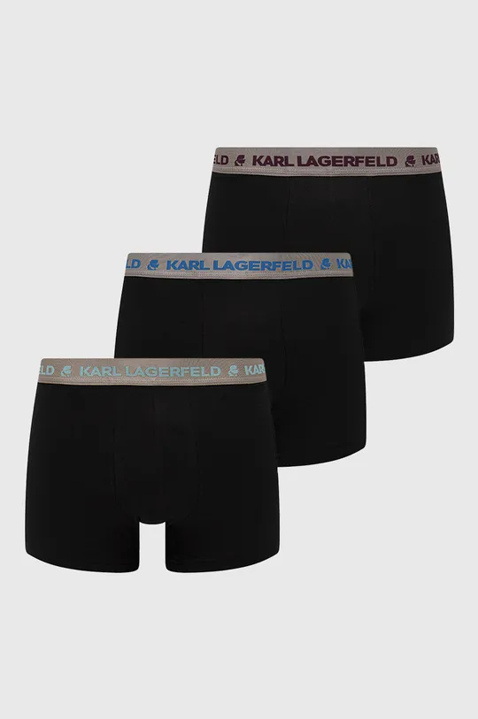 czarny Karl Lagerfeld bokserki (3-pack) Męski