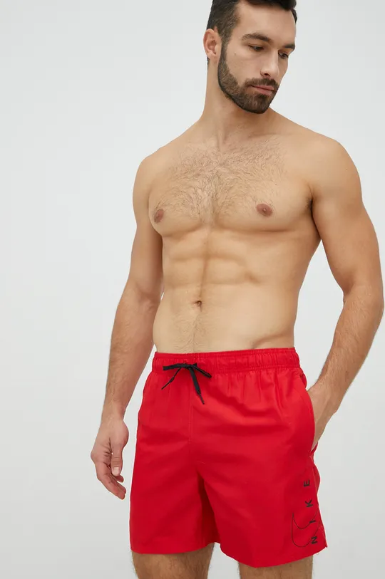 rdeča Kopalne kratke hlače Nike Moški