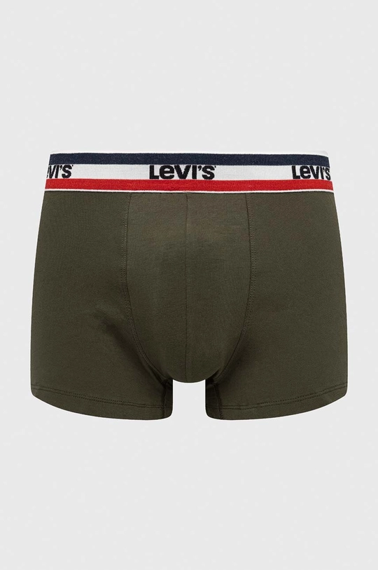 Bokserice Levi's 3-pack zelena