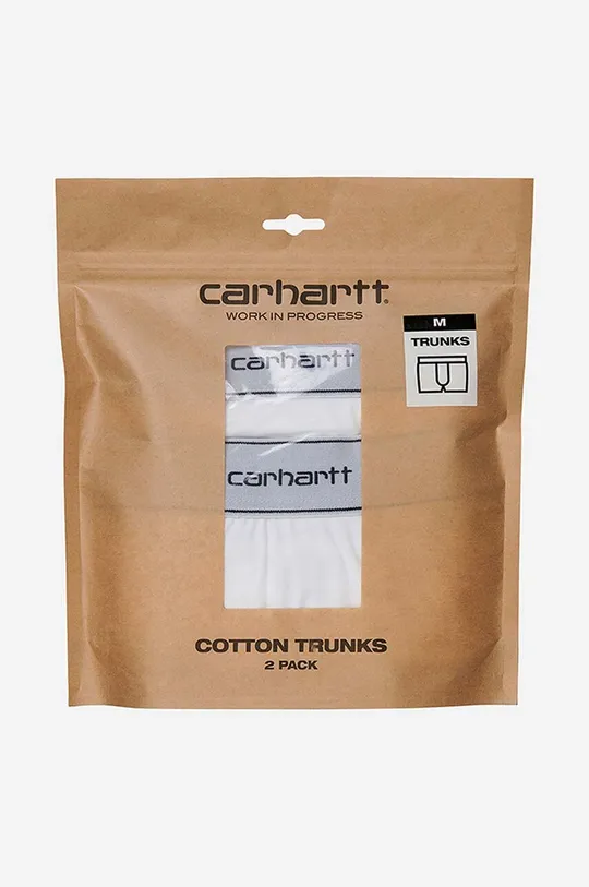 Bokserice Carhartt WIP Cotton Trunks 2-pack bijela