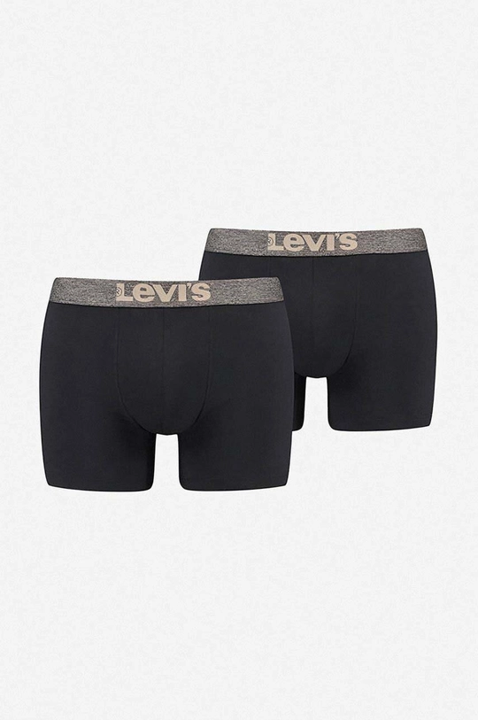 crna Bokserice Levi's 2-pack Muški