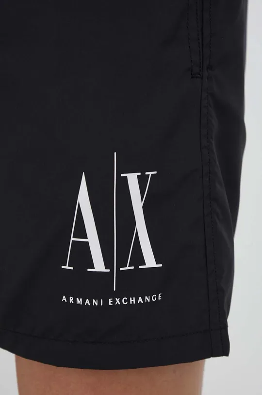 czarny Armani Exchange szorty kąpielowe