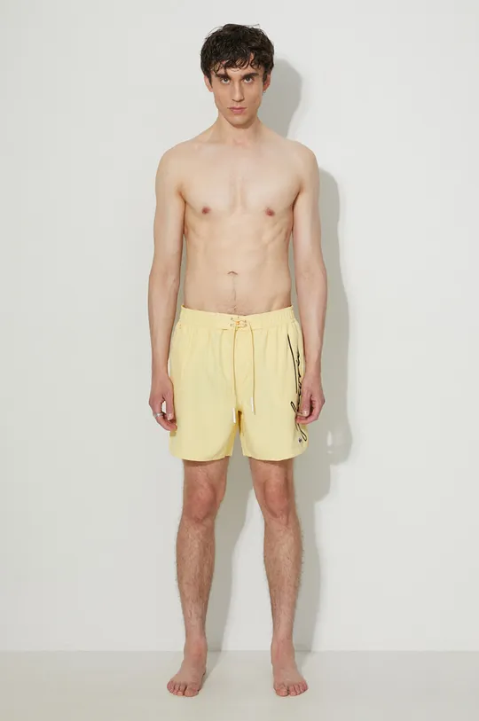 Lacoste swim shorts yellow