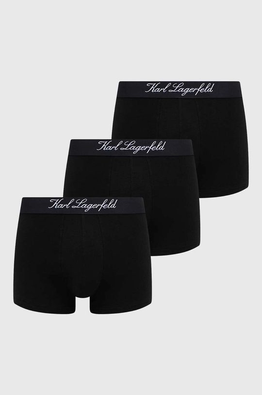 μαύρο Μποξεράκια Karl Lagerfeld 3-pack Ανδρικά