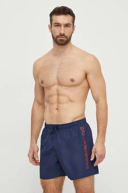 mornarsko plava Kratke hlače za kupanje EA7 Emporio Armani Muški
