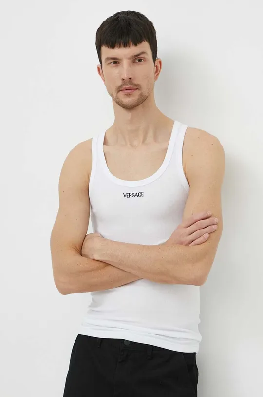 biały Versace t-shirt Męski