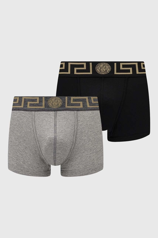 nero Versace boxer pacco da 2 Uomo