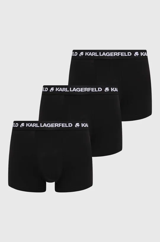 czarny Karl Lagerfeld bokserki 3-pack Męski