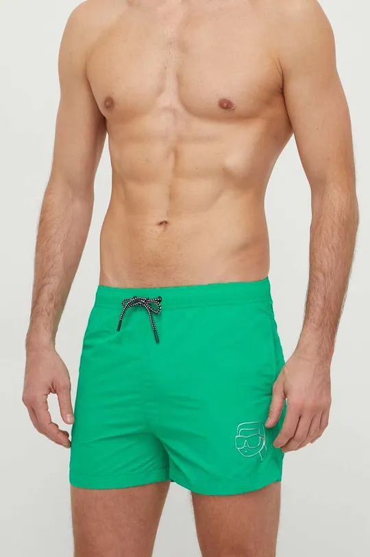 Plavkové šortky Karl Lagerfeld zelená