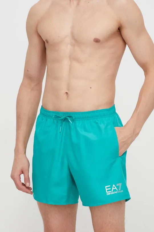 tirkizna Kratke hlače za kupanje EA7 Emporio Armani Muški