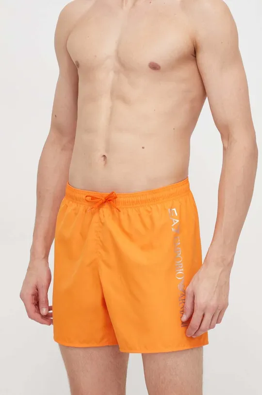 oranžna Kopalne kratke hlače EA7 Emporio Armani Moški