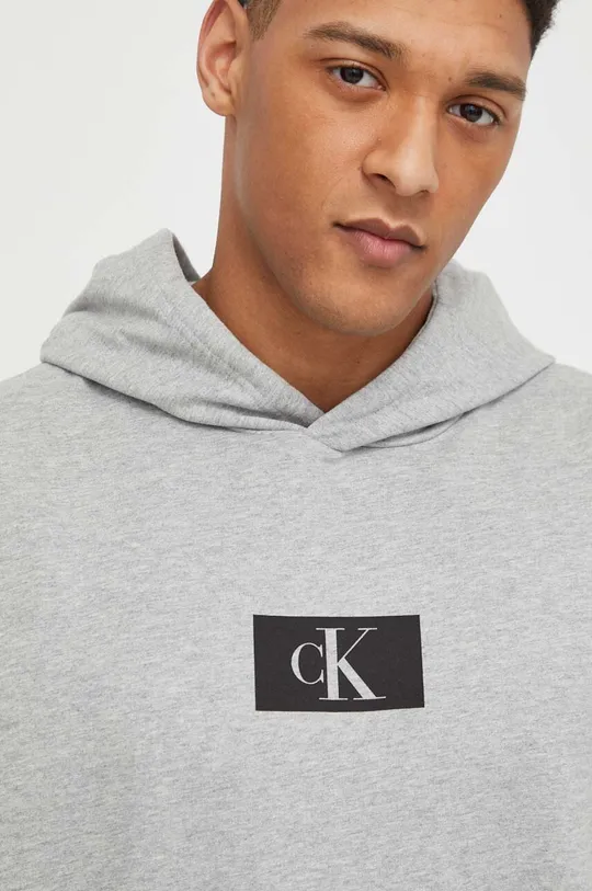 Бавовняна кофта лаунж Calvin Klein Underwear сірий