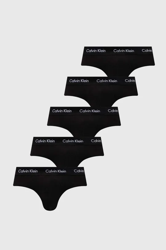 čierna Slipy Calvin Klein Underwear 5-pak Pánsky