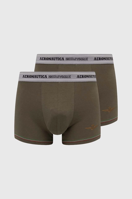 zelena Bokserice Aeronautica Militare 2-pack Muški