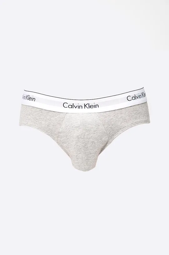szary Calvin Klein Underwear - Slipy (2-pack) Męski