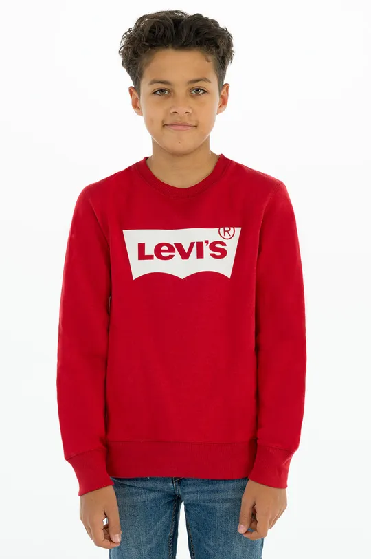 czerwony Levi's Bluza dziecięca Chłopięcy