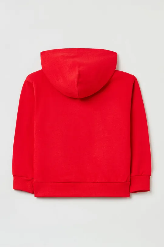 OVS bluza bawełniana dziecięca czerwony