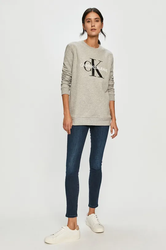 γκρί Calvin Klein Jeans - Μπλούζα Γυναικεία
