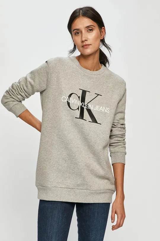 Calvin Klein Jeans - Mikina sivá