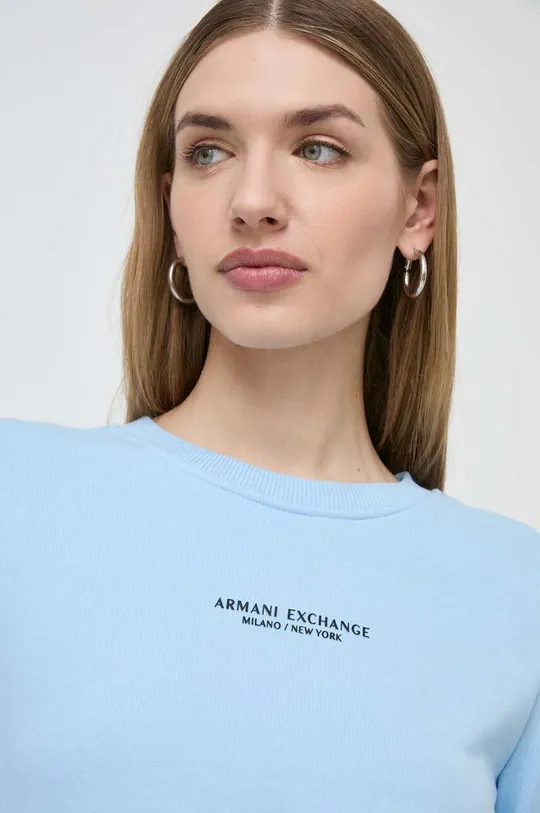 niebieski Armani Exchange bluza