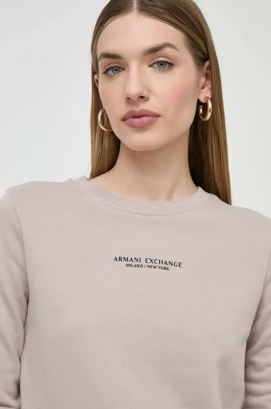 beżowy Armani Exchange bluza