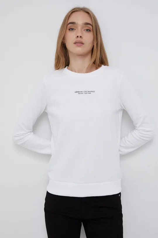 bijela Majica Armani Exchange Ženski