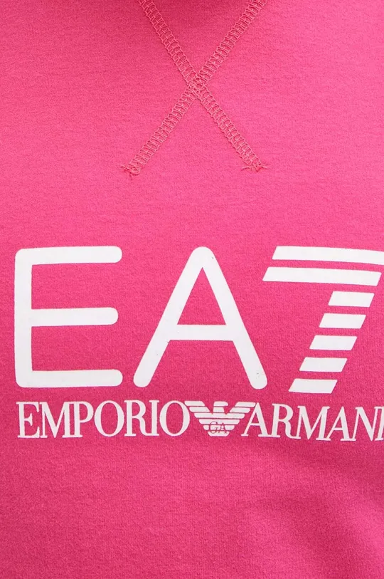 fioletowy EA7 Emporio Armani bluza