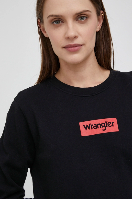 чёрный Хлопковая кофта Wrangler