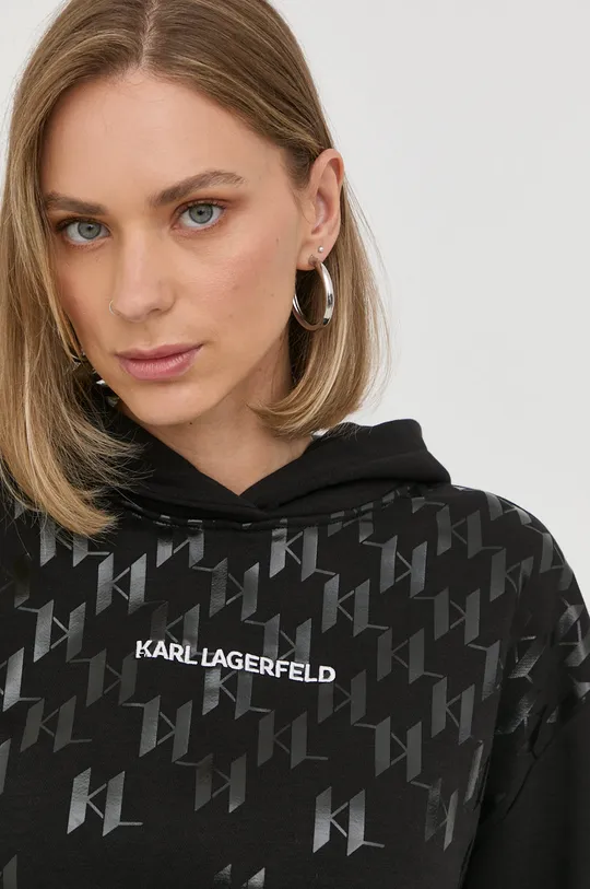 czarny Karl Lagerfeld bluza 225W1807