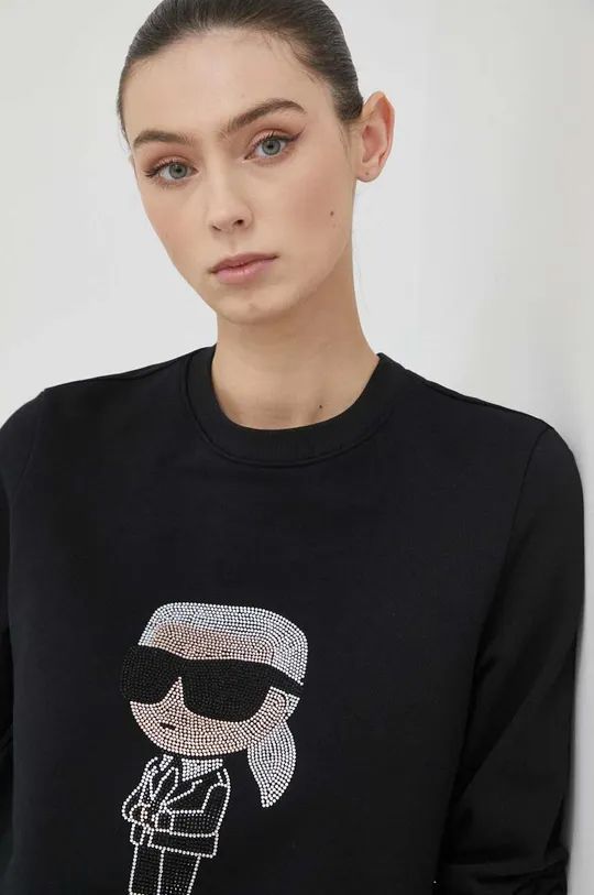 чёрный Хлопковая кофта Karl Lagerfeld