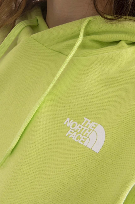 zelená Bavlněná mikina The North Face Trend Crop Hoodie