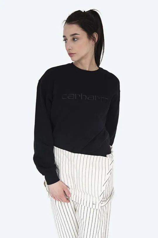negru Carhartt WIP hanorac de bumbac Sweatshirt De femei