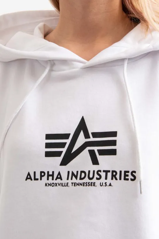 бял Суичър Alpha Industries