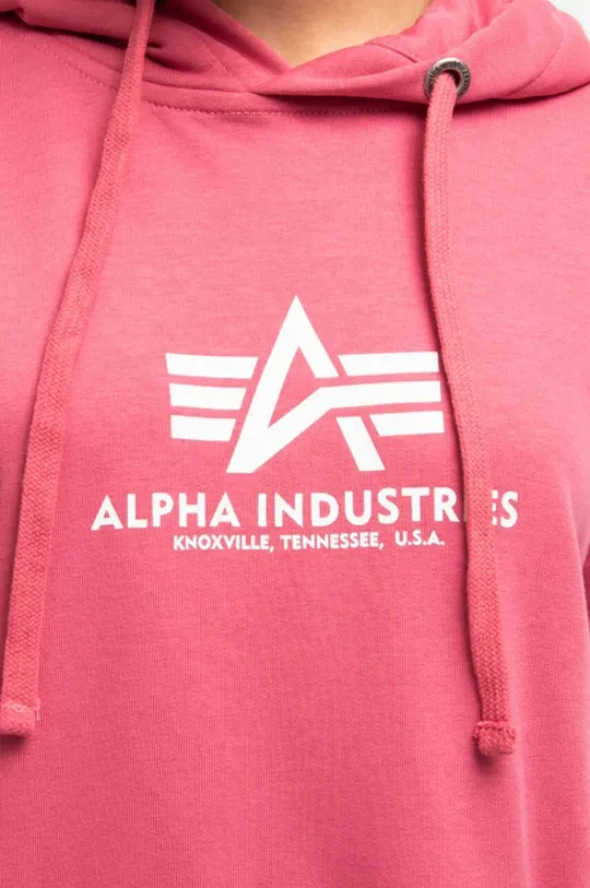 różowy Alpha Industries bluza