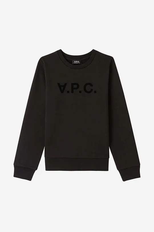 A.P.C. cotton sweatshirt Sweat Viva COECQ-F27644 BLACK  100% Cotton
