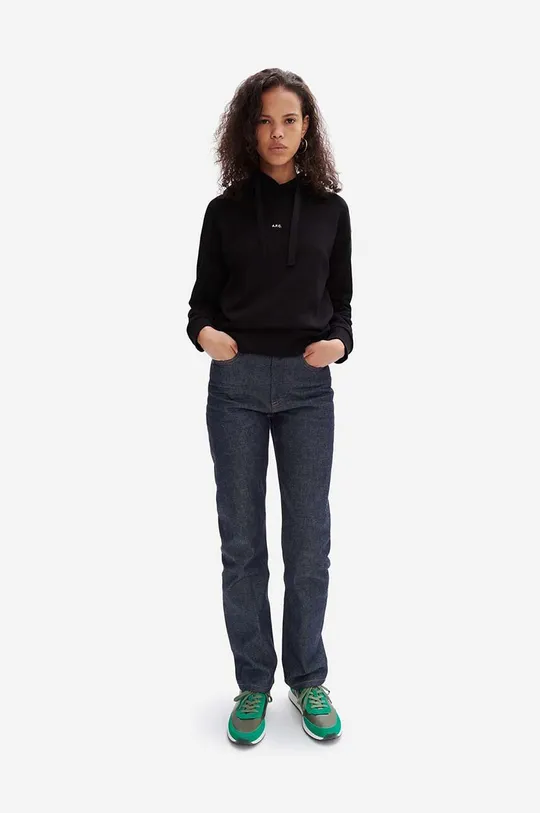 A.P.C. cotton sweatshirt Hoodie Christina black