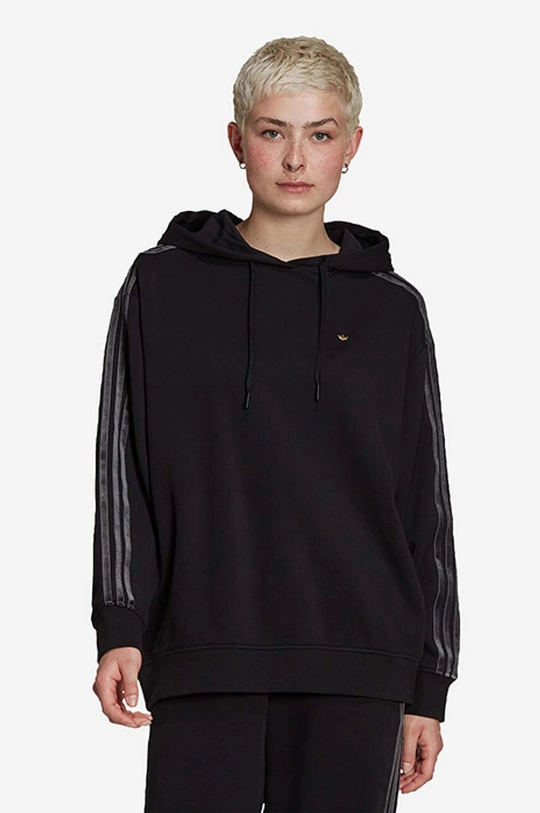 чёрный Хлопковая кофта adidas Originals Женский