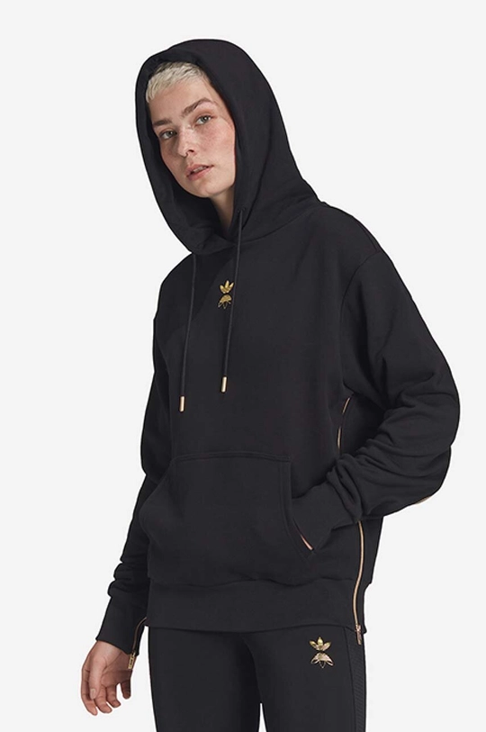 чёрный Хлопковая кофта adidas Hoodie Женский