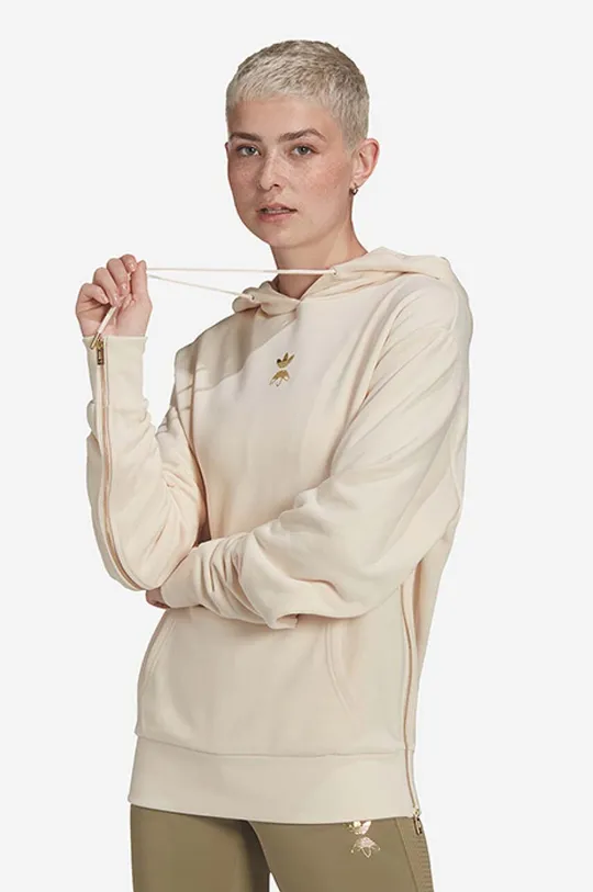 beige adidas cotton sweatshirt Hoodie Women’s