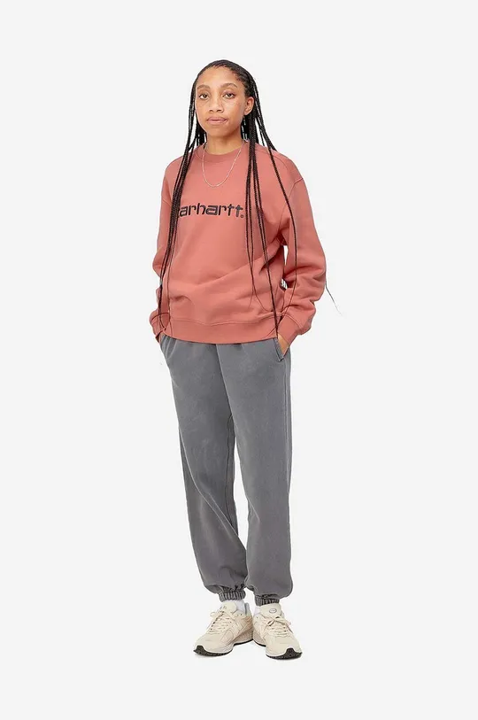 Carhartt WIP cotton sweatshirt pink