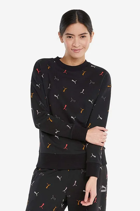 black Puma sweatshirt Classics Graphics AOP Women’s
