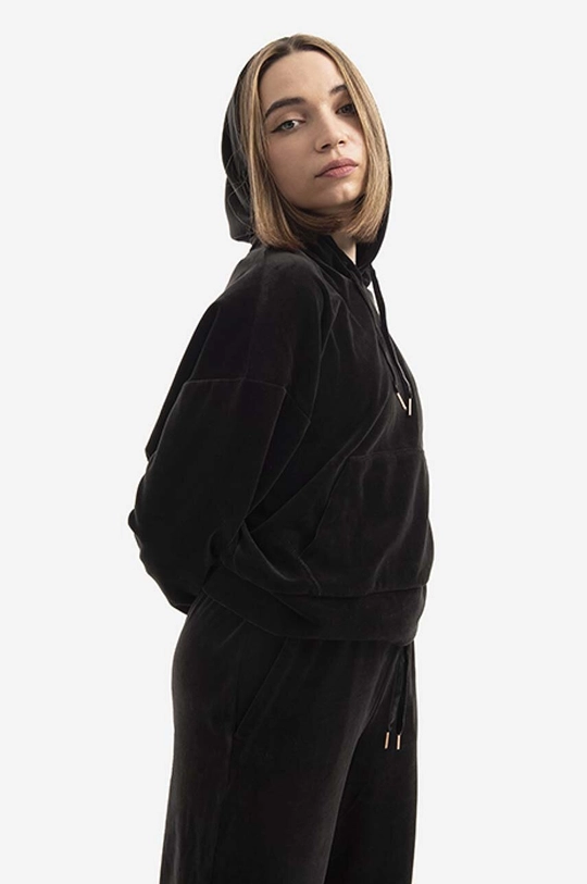 negru Puma bluză Her Velour Hoodie De femei