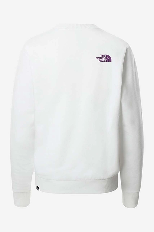 white The North Face cotton sweatshirt Standard Crew