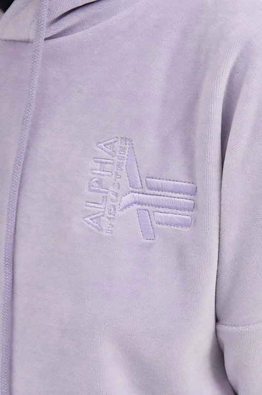 violet Alpha Industries sweatshirt