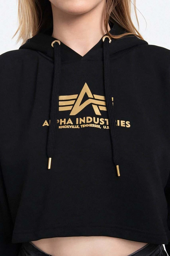 μαύρο Μπλούζα Alpha Industries Sweats & Hoodys