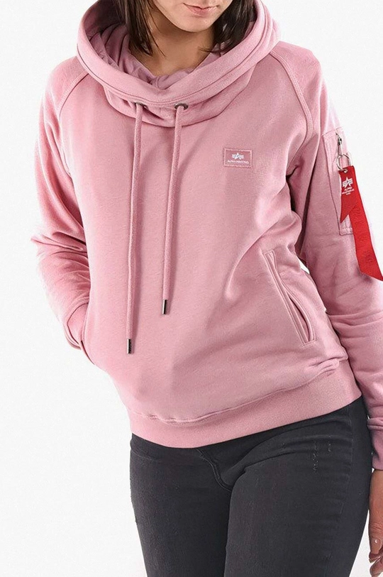 roza Dukserica Alpha Industries X-Fit Hoody Ženski