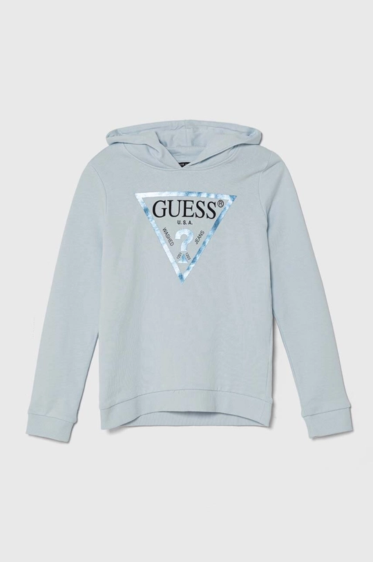 niebieski Guess bluza bawełniana dziecięca Dziewczęcy