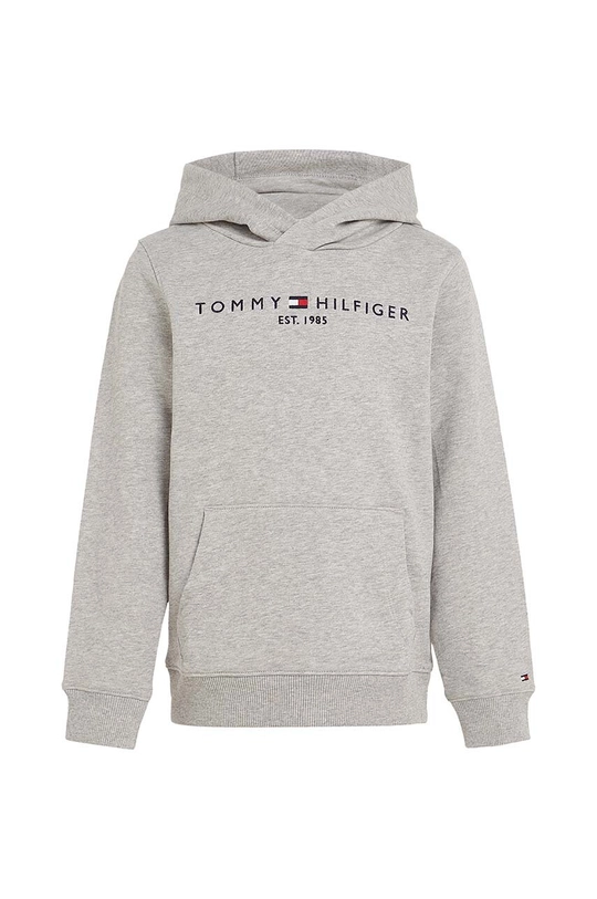 Παιδική βαμβακερή μπλούζα Tommy Hilfiger γκρί