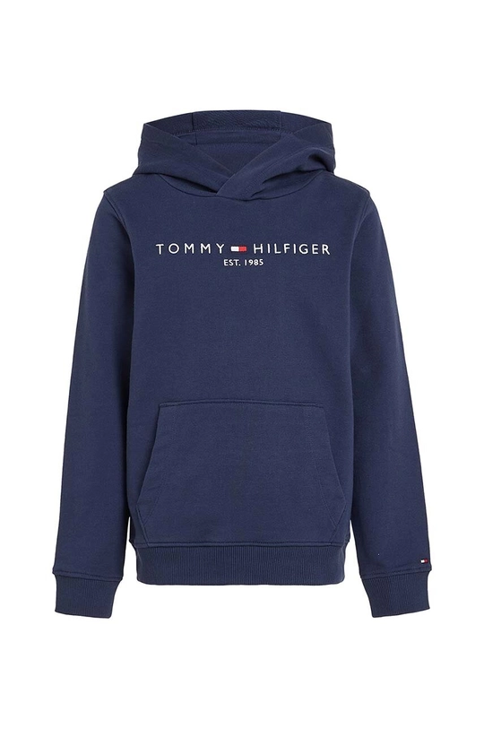 Detská bavlnená mikina Tommy Hilfiger tmavomodrá